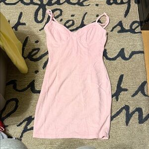 Blue Blush Pink Mini Dress